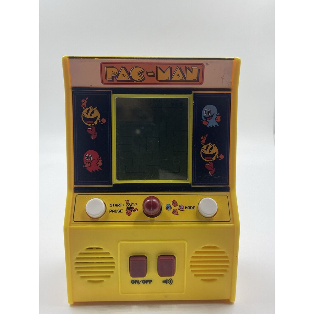 Pac Man Miniature Video Arcade Game Handheld Bandai Namco Mini Retro Gift VTG